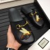 Gucci Horsebit Detail Embroidered Bee Leather Men's Slipper Black 2017