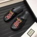 Gucci Horsebit Detail Round Toe Embroidered Snake Slipper Black 2017