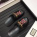 Gucci Horsebit Detail Round Toe Embroidered Snake Slipper Black 2017