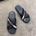 Gucci Men's Crossover Slide Sandals Stripe Black 2019