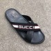 Gucci Men's Crossover Slide Sandals Stripe Black 2019