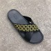 Gucci Men's Crossover Slide Sandals Yellow G Logo 2019