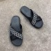 Gucci Men's Crossover Slide Sandals White G Logo 2019