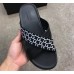 Gucci Men's Crossover Slide Sandals White G Logo 2019