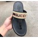 Gucci Men's Thong Sandals Stripe Beige 2019