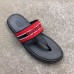 Gucci Men's Thong Sandals Stripe Red 2019