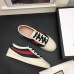 Gucci Leather Low-top For Men Sneaker With Web 483266 White 2017