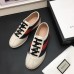 Gucci Leather Low-top For Men Sneaker With Web 483266 White 2017