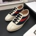 Gucci Leather Low-top For Men Sneaker With Web 483266 White 2017