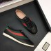 Gucci Leather Low-top For Men Sneaker With Web 483266 Black 2017