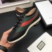 Gucci Leather Low-top For Men Sneaker With Web 483266 Black 2017