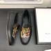 Gucci Leather Men's Loafer With Embroidered Tiger Black