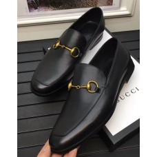 Gucci Leather Horsebit  Men's Loafer Black