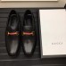 Gucci Leather Horsebit Men's Loafer Web Details Black