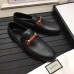 Gucci Leather Horsebit Men's Loafer Web Details Black