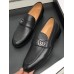 Gucci Leather Men's Loafer With GG Black