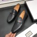 Gucci Leather Men's Loafer With GG Black