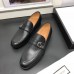 Gucci Leather Men's Loafer With GG Black