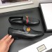 Gucci Leather Men's Loafer With GG Web Details