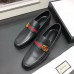 Gucci Leather Men's Loafer With GG Web Details