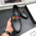 Gucci Leather Men's Loafer With GG Web Details