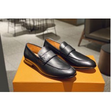 Louis Vuitton LV Saint Germain Leather Loafers for Men 1A32VW