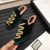 Gucci Green Velvet Evening Slipper With Snake