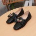 Gucci Black Leather Ballet Flat With Bow