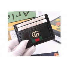 Gucci 523159 Ophidia card case Black leather With Web