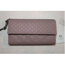 Gucci 323396 Guccissima Leather Continental Wallet Pink