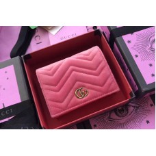 Gucci GG Marmont Card Case 466492 Light Pink