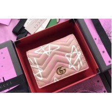 Gucci GucciGhost Card Case 449421 Pink