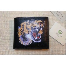 Gucci Tiger print Calf Leather wallet 451268