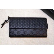 Gucci 323396 Signature leather Wallet Black