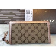 Gucci 323397 Bree Original GG Canvas Zip Around Wallet