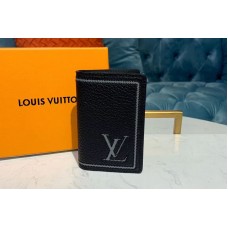 Louis Vuitton M68209 LV Pocket Organizer Black Taurillon leather