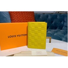 Louis Vuitton N60181 LV Passport Cover Wallets Yellow Damier Infini Leather