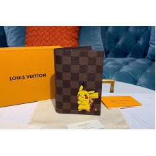 Louis Vuitton M64411 LV Passport Cover Wallet Damier Ebene Canvas