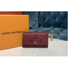 Louis Vuitton M63708 LV 6-Key Holder Bordeaux Monogram Empreinte leather