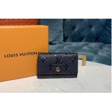 Louis Vuitton M63708 LV 6-Key Holder Navy Blue Monogram Empreinte leather