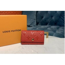 Louis Vuitton M63708 LV 6-Key Holder Red Monogram Empreinte leather