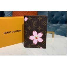 Louis Vuitton M64411 LV Passport Cover Wallet Monogram canvas With Flower