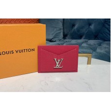 Louis Vuitton M68555 LV Lockme card holder Hot Pink Calf leather