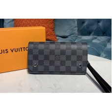 Louis Vuitton N58080 LV Kasai Wallet Damier Graphite Canvas