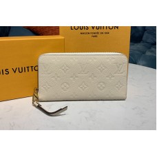 Louis Vuitton M64089 LV Zippy wallet Creme off-white Monogram Empreinte Leather