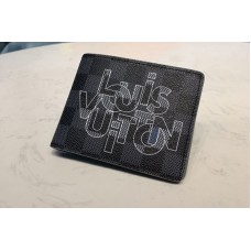 Louis Vuitton N60303 LV Multiple Wallet In Damier Graphite Canvas