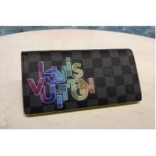 Louis Vuitton N60326 LV Brazza Wallet In Damier Graphite Canvas