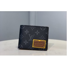 Louis Vuitton M61695 LV Multiple Wallet in Monogram Eclipse Canvas