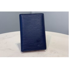 Louis Vuitton M68717 LV Pocket Organizer Wallet in Blue/Green Epi Leather