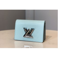 Louis Vuitton M68757 LV Twist Multicartes Wallet in Blue Epi leather